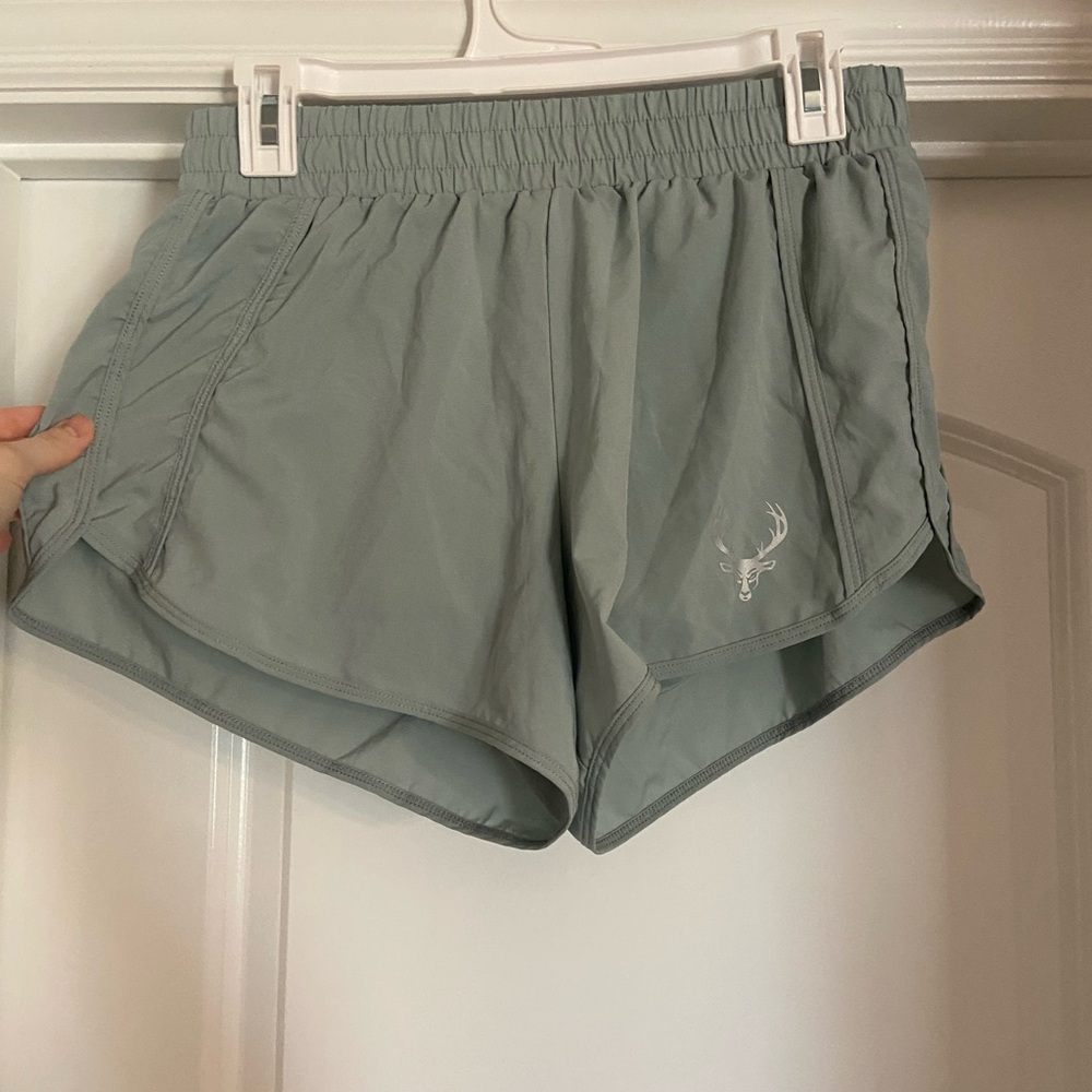 Women's Athletic Shorts in Light Green